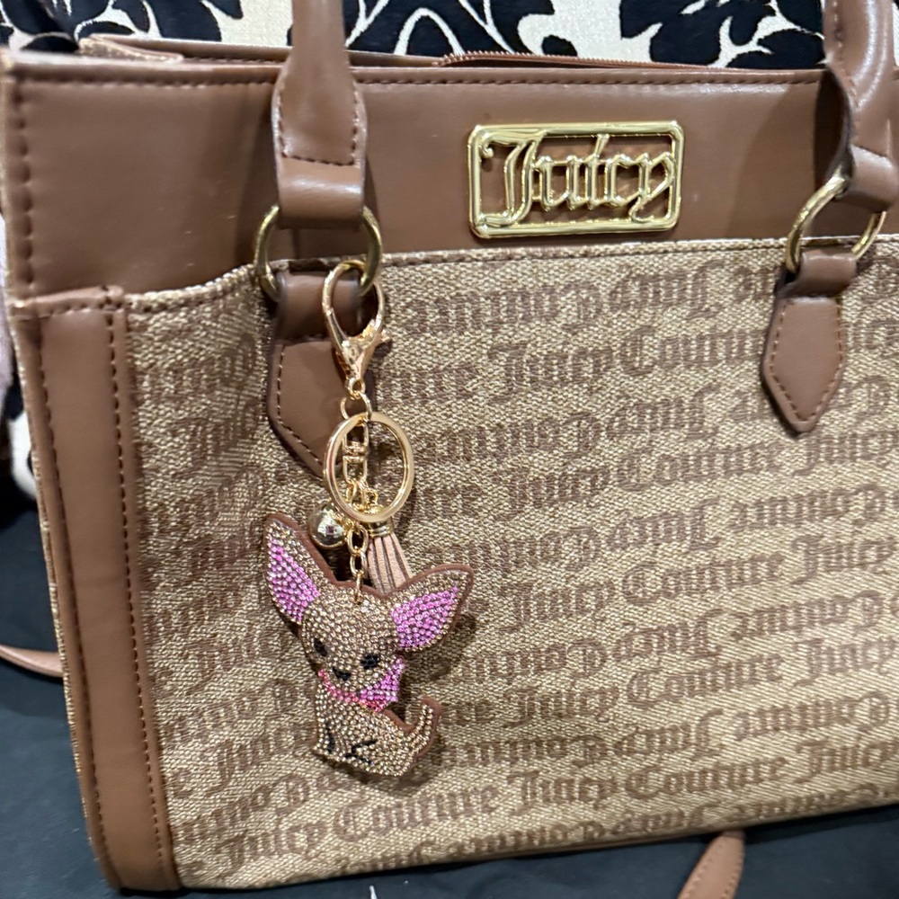 Juicy Couture Brown and Tan Handbag